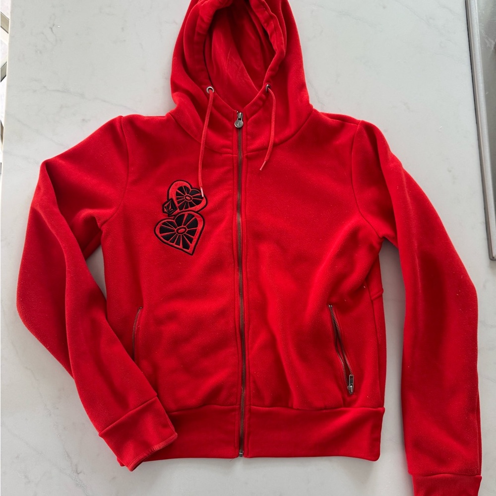 vintage volcom red hoodie ❤️